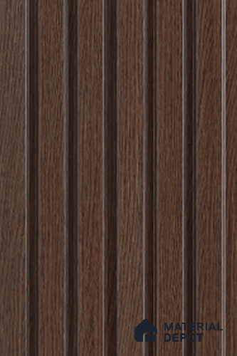 Brown Wooden Louver 6203 9 ft x 4.8 inch Charcoal Panel - 12 mm | Suitable for Feature Wall, TV Unit & Living Room | Width is Subjected to 5% Variation