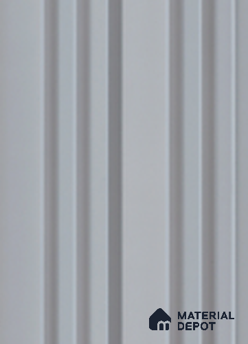Grey Plain Colour Louver 7306 9 ft x 5 inch Charcoal Panel - 12 mm | Suitable for Feature Wall, TV Unit & Living Room | Width is Subjected to 5% Variation