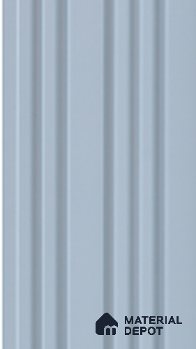 Blue Plain Colour Louver 7309 9 ft x 5 inch Charcoal Panel - 12 mm | Suitable for Feature Wall, TV Unit & Living Room | Width is Subjected to 5% Variation