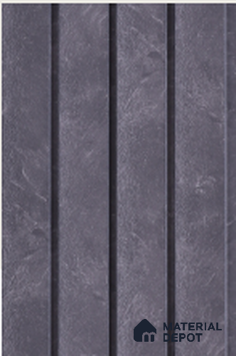 Grey Stone Louver 7503 9 ft x 5 inch Charcoal Panel - 12 mm | Suitable for Feature Wall, TV Unit & Living Room | Width is Subjected to 5% Variation