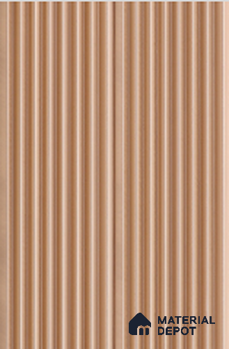 Brown Metallic Louver PN 01995 9 ft x 4.8 inch Charcoal Panel - 14 mm | Suitable for Feature Wall, TV Unit & Living Room | Width is Subjected to 5% Variation