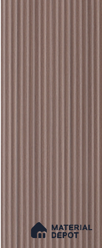 Brown Plain Colour Louver 7907 9 ft x 5 inch Charcoal Panel - 12 mm | Suitable for Feature Wall, TV Unit & Living Room | Width is Subjected to 5% Variation