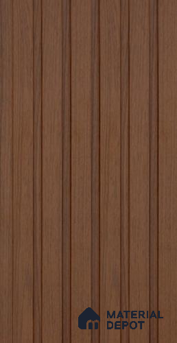 Brown Wooden Louver PN 06397 9 ft x 4.7 inch MDF Panel - 12 mm | Suitable for Feature Wall, TV Unit & Living Room | Width is Subjected to 5% Variation