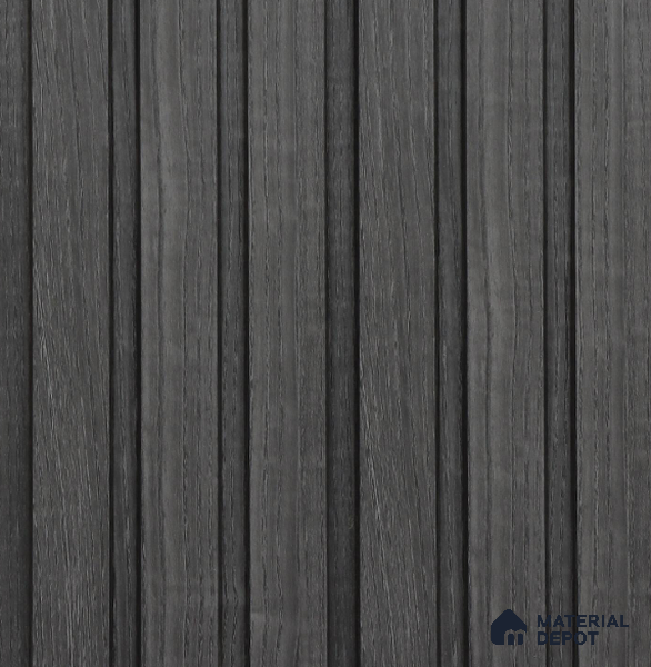 Grey Wooden Louver PN 05727 8 ft x 4.7 inch Solid Wood Panel - 12 mm | Suitable for Feature Wall, TV Unit & Living Room | Width is Subjected to 5% Variation