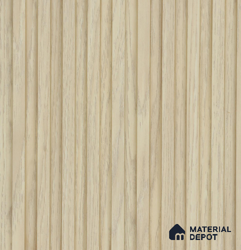 Beige Wooden Louver PN 05730 8 ft x 4.7 inch Solid Wood Panel - 12 mm | Suitable for Feature Wall, TV Unit & Living Room | Width is Subjected to 5% Variation