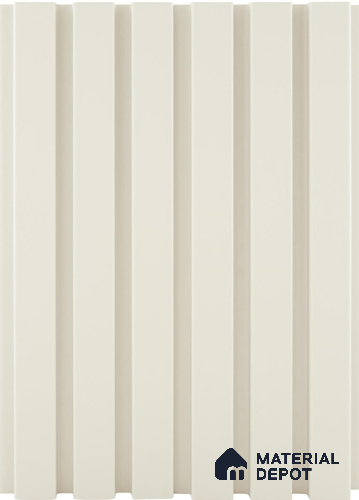 Beige Plain Colour Louver PN 05199 9 ft x 4.7 inch MDF Panel - 18 mm | Suitable for Feature Wall, TV Unit & Living Room | Width is Subjected to 5% Variation