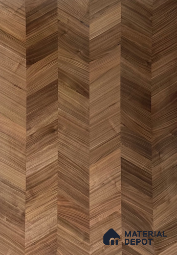 American Walnut Center Joint 2440x1220 mm Silicon Natural Veneer - 3.7 mm