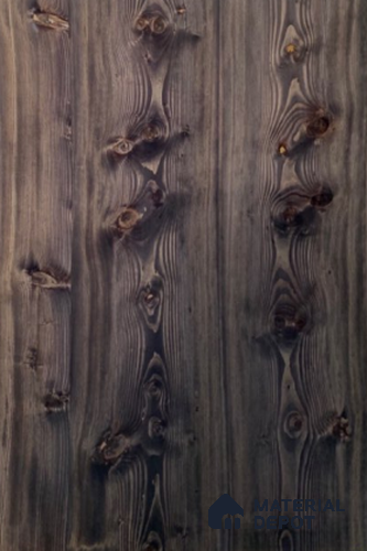 Metalic Knotty Larch 2440x1220 mm Silicon Natural Veneer - 3.7 mm