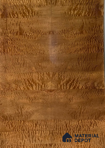 Metalic Quilted Maple 2440x1220 mm Silicon Natural Veneer - 3.7 mm