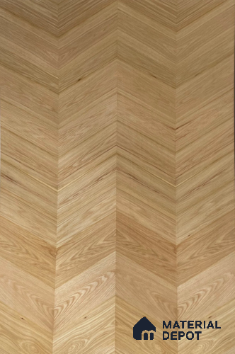 White Oak Center Joint 2440x1220 mm Silicon Natural Veneer - 3.7 mm