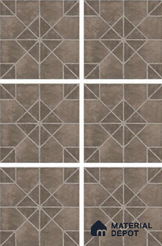 Stone Look Tile TL 11555 Domo Mocha 16 x 16 inch Matte Vitrified Tile - 12 mm