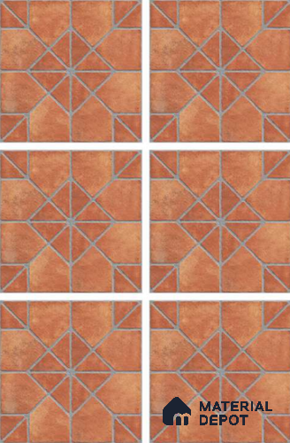 Stone Look Tile TL 11556 Domo Cotto 16 x 16 inch Matte Vitrified Tile - 12 mm