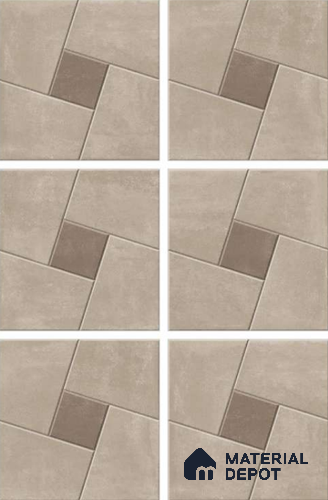 Stone Look Tile TL 11551 Delfos Clay 16 x 16 inch Matte Vitrified Tile - 12 mm