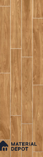 Wood Look Tile TL 11596 Kao Wood Brown 4 ft x 8 inch Matte Vitrified Tile - 9 mm