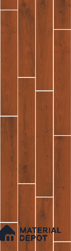 Wood Look Tile TL 11594 Dahoma Wood Rose 4 ft x 8 inch Matte Vitrified Tile - 9 mm