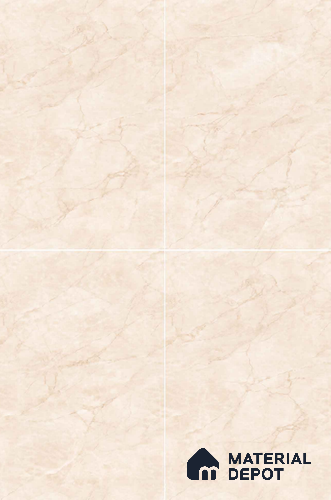TL 11543 Vintage Crema Endless 6 ft x 4 ft Glossy Vitrified Tile - 15 mm | Adhesive and Spacers Must be Used During Installation