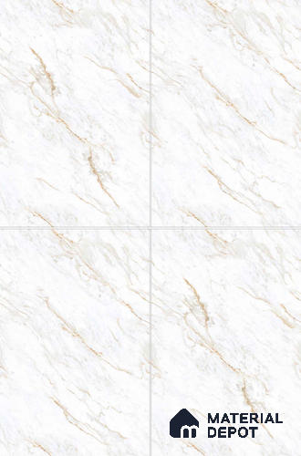 TL 11542 Verona Gold Endless 6 ft x 4 ft Glossy Vitrified Tile - 15 mm | Adhesive and Spacers Must be Used During Installation