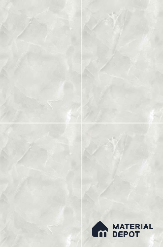 TL 11538 Onyx Gris Endless 6 ft x 4 ft Glossy Vitrified Tile - 15 mm | Adhesive and Spacers Must be Used During Installation