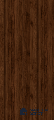 2301 Malmo Walnut Woodgrain 8 ft x 4 ft PU Finish Fascia+ Exterior Cladding HPL Sheet - 8 mm