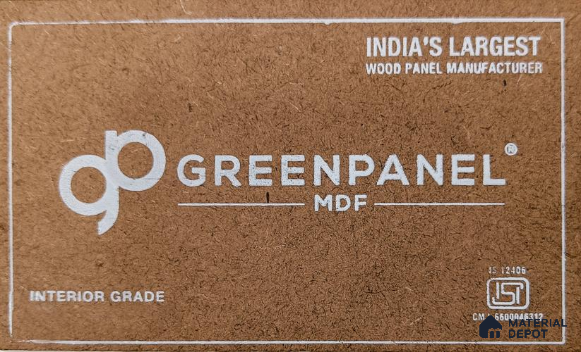 Greenpanel 8 ft x 4 ft Interior Grade Plain MDF - 7.3 mm