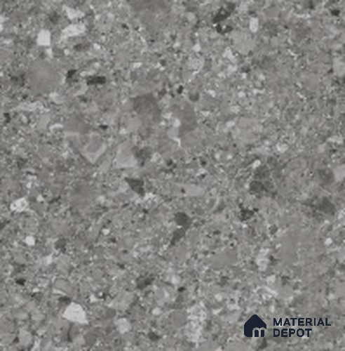 Terrazzo Wall & Floor Tile TL 10905 B Confetti Terazzo Grey 2 ft x 2 ft Matte Finish Vitrified Parking Tile - 9 mm | 8 Random Design | Suitable For Living Room, Bathroom, Kitchen