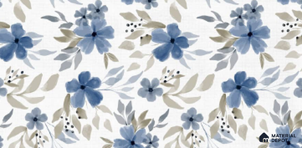 Floral Look Wall Tile TL 10934 Bloome White Decore 4 ft x 2 ft Carving Matte Finish Vitrified Tile - 9 mm  | Suitable For Living Room, Bedroom, Kitchen, Office & Dining