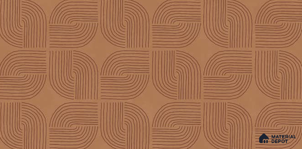 Patterned Look Wall Tile TL 10941 B Agora Bronze 4 ft x 2 ft Matte Finish Vitrified Tile - 9 mm  | Suitable For Living Room, Bedroom, Kitchen, Office & Dining