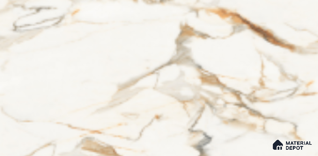 Marble Floor & Wall Tile TL 09758 Moro Beige Glit 5 ft x 3 ft  Finish Vitrified Large Format Tile - 9 mm | 4 Random Design | Suitable For Living Room, Bedroom, Dining Area