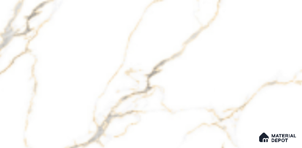 Marble Floor & Wall Tile TL 09768 Miti White 5 ft x 3 ft  Finish Vitrified Large Format Tile - 9 mm | 4 Random Design | Suitable For Living Room, Bedroom, Dining Area