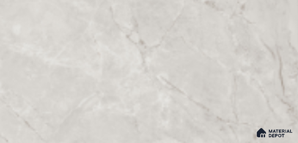 Marble Floor & Wall Tile TL 09760 C British Bianco 5 ft x 3 ft  Finish Vitrified Large Format Tile - 9 mm | 4 Random Design | Suitable For Living Room, Bedroom, Dining Area