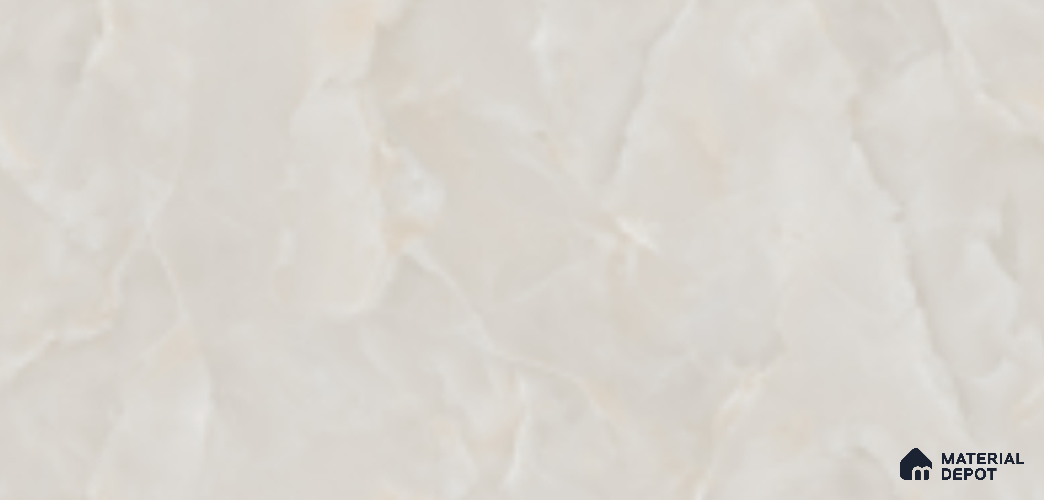 Marble Floor & Wall Tile TL 09765 Rose Onyx Crema 5 ft x 3 ft  Finish Vitrified Large Format Tile - 9 mm | 4 Random Design | Suitable For Living Room, Bedroom, Dining Area