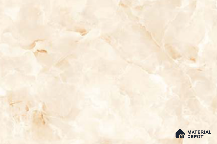 Marble Look Wall & Floor TL 10957 Ocealyn Beige 6 ft x 4 ft Infinia Finish Large Formate Vitrified Tile - 9 mm | 3 Random Design | Suitable For Living Room, Bedroom, Kitchen, Office & Dining | Adhesive and Spacers Must be Used During Installation