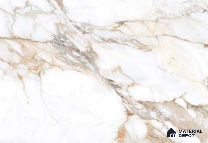 Marble Look Wall & Floor TL 10967 Ortiz Brown 6 ft x 4 ft Polished Finish Large Formate Vitrified Tile - 9 mm | 3 Random Design | Suitable For Living Room, Bedroom, Kitchen, Office & Dining | Adhesive and Spacers Must be Used During Installation