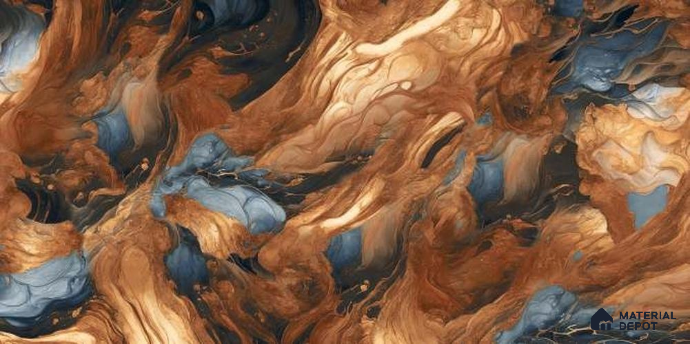 Marble Look Wall Tile TL 06630 Volcano Flame 4 ft x 2 ft Vitrified Matte Finish - 9 mm | (Random 3) | Suitable for Living Room, Bedroom, Bathroom, Kitchen, Office, Elevation & Dining
