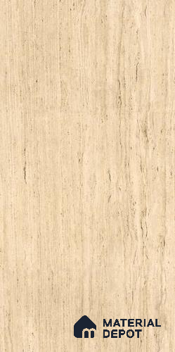 Marble Look Wall & Floor Tile TL 06645 B Elite Travertino Beige 4 ft x 2 ft Vitrified Matte Finish - 9 mm | (Random 4) | Suitable for Living Room, Bedroom, Bathroom, Kitchen, Office, Elevation & Dining