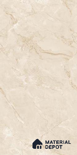 Marble Look Wall & Floor Tile TL 06639 C British Beige Glit 4 ft x 2 ft Vitrified Matte Finish - 9 mm | (Random 5) | Suitable for Living Room, Bedroom, Bathroom, Kitchen, Office, Elevation & Dining