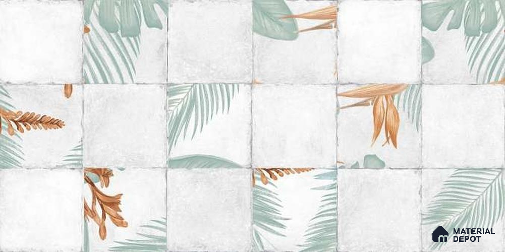 Highlighter Wall Tile TL 06629 Glory Fern Gluv 4 ft x 2 ft Vitrified Matte Finish - 9 mm | (Random 1) | Suitable for Living Room, Bedroom, Bathroom, Kitchen, Office, Elevation & Dining