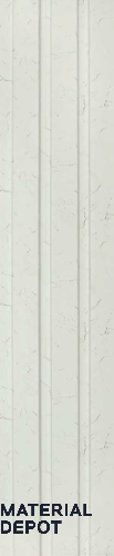 White Marble Louver PN 06307 8 ft x 4.9 inch Charcoal Panel - 12 mm | Suitable for Feature Wall, TV Unit & Living Room | Width is Subjected to 5% Variation