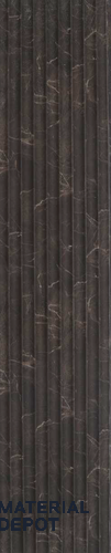 Brown Marble Louver PN 06312 8 ft x 4.9 inch Charcoal Panel - 12 mm | Suitable for Feature Wall, TV Unit & Living Room | Width is Subjected to 5% Variation