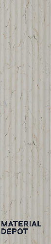 Grey Marble Louver PN 06313 8 ft x 4.9 inch Charcoal Panel - 12 mm | Suitable for Feature Wall, TV Unit & Living Room | Width is Subjected to 5% Variation