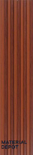 Brown Wooden Louver PN 06316 8 ft x 4.9 inch Charcoal Panel - 12 mm | Suitable for Feature Wall, TV Unit & Living Room | Width is Subjected to 5% Variation