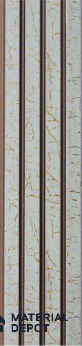 Grey Patterned Louver PN 06318 8 ft x 4.9 inch Charcoal Panel - 12 mm | Suitable for Feature Wall, TV Unit & Living Room | Width is Subjected to 5% Variation