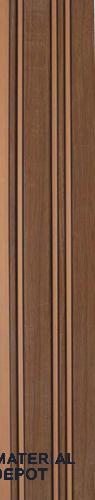 Brown Patterned Louver PN 06320 8 ft x 4.9 inch Charcoal Panel - 12 mm | Suitable for Feature Wall, TV Unit & Living Room | Width is Subjected to 5% Variation