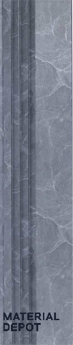 Grey Marble Louver PN 06322 8 ft x 4.9 inch Charcoal Panel - 12 mm | Suitable for Feature Wall, TV Unit & Living Room | Width is Subjected to 5% Variation