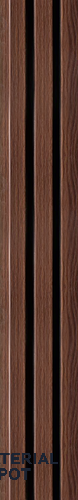 Brown Wooden Louver PN 06326 8 ft x 4.9 inch Charcoal Panel - 12 mm | Suitable for Feature Wall, TV Unit & Living Room | Width is Subjected to 5% Variation