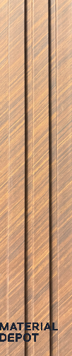 Brown Wooden Louver PN 06335 8 ft x 4.9 inch Charcoal Panel - 12 mm | Suitable for Feature Wall, TV Unit & Living Room | Width is Subjected to 5% Variation