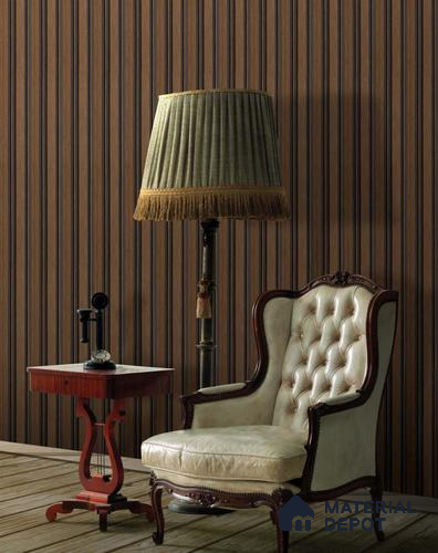Wenge Charcoal Louvers/Panels Display Clads Series | 8 ft x 5 inch | PN 07610