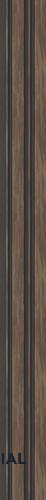 Wenge Charcoal Louvers/Panels Display Clads Series | 8 ft x 5 inch | PN 07615
