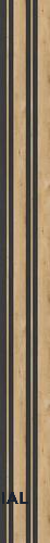 Beige Wooden Louver SA 1013 8 ft x 4.9 inch Charcoal Panel - mm | Suitable for Feature Wall, TV Unit & Living Room | Width is Subjected to 5% Variation