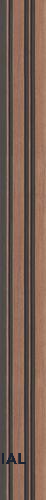 Brown Charcoal Louvers/Panels Display Clads Series | 8 ft x 5 inch | PN 07613